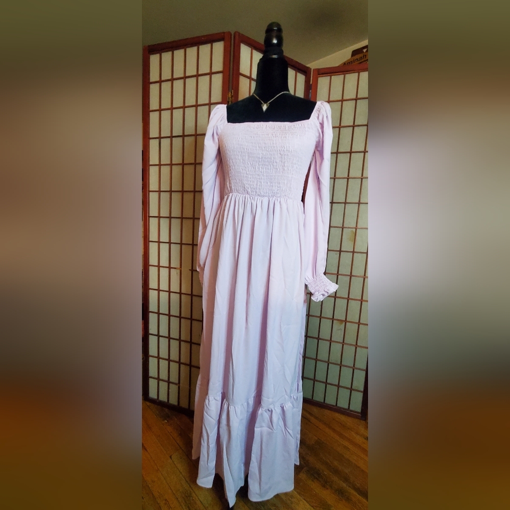 Lavender Pesant Dress